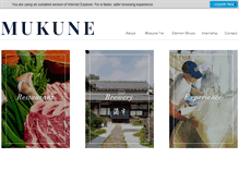 Tablet Screenshot of mukune.com